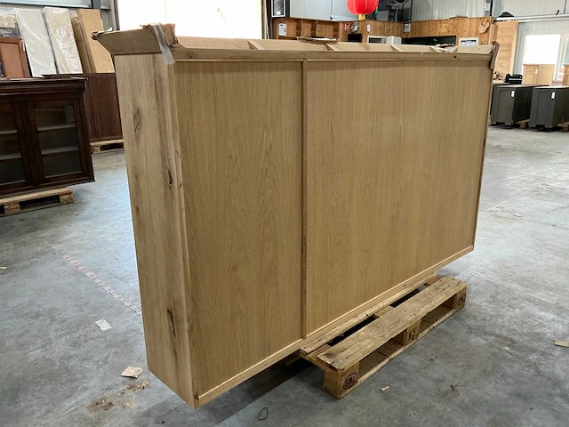 Eiken buffetkast bovendeel 135x241x40,5cm - afbeelding 5 van  5