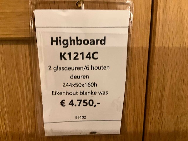 Eiken buffetkast - afbeelding 8 van  8