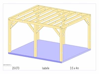 Eiken buitenkamer 3,5x4 - afbeelding 3 van  10