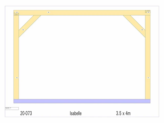 Eiken buitenkamer 3,5x4 - afbeelding 5 van  10