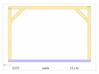 Eiken buitenkamer 3,5x4 - afbeelding 5 van  10