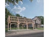 Eiken carport 5x9m