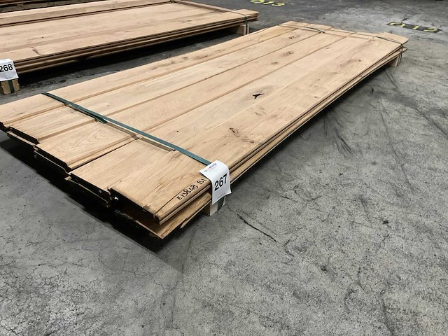 Eiken dakbeschot 20x140 mm (10x) - afbeelding 1 van  4