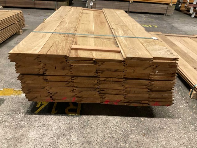 Eiken dakbeschot 20x160 mm (100x) - afbeelding 2 van  5