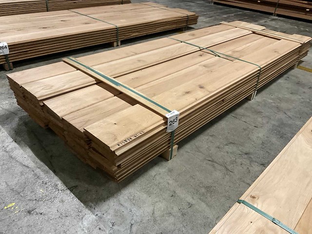 Eiken dakbeschot 20x160 mm (43x) - afbeelding 1 van  6