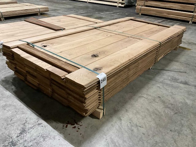 Eiken dakbeschot 20x160 mm (74x) - afbeelding 1 van  6