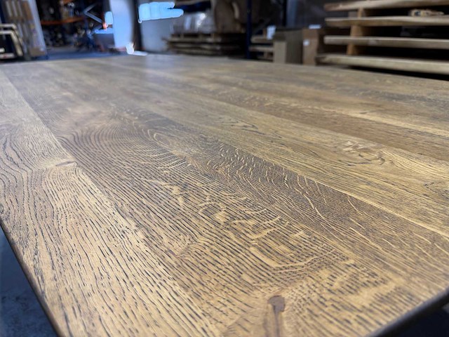 Eiken deens ovaal eetkamertafel 220 cm - afbeelding 2 van  5