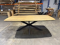 Eiken deens ovaal eetkamertafel 220 cm - afbeelding 4 van  5