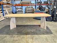 Eiken deens ovaal eetkamertafel 240 cm - afbeelding 2 van  5