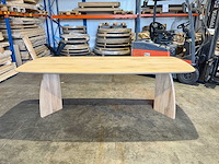 Eiken deens ovaal eetkamertafel 240 cm - afbeelding 3 van  5