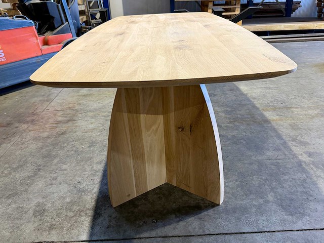 Eiken deens ovaal eetkamertafel 240 cm - afbeelding 4 van  5