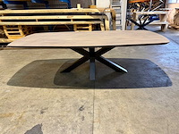 Eiken deens ovaal eetkamertafel 260 cm - afbeelding 1 van  5