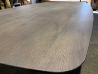 Eiken deens ovaal eetkamertafel 260 cm - afbeelding 5 van  5