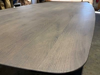 Eiken deens ovaal eetkamertafel 260 cm - afbeelding 5 van  5
