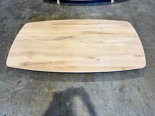 Eiken deens ovaal tafelblad 180 cm. - afbeelding 1 van  3