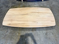 Eiken deens ovaal tafelblad 180 cm. - afbeelding 1 van  3