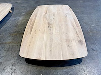 Eiken deens ovaal tafelblad 180 cm. - afbeelding 2 van  3