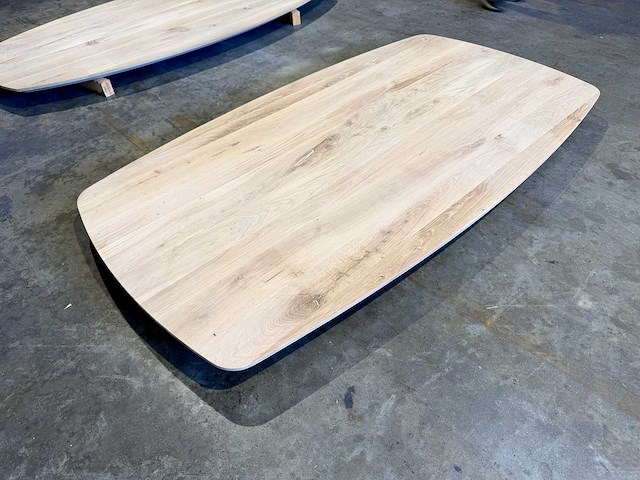 Eiken deens ovaal tafelblad 180 cm. - afbeelding 3 van  3