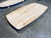 Eiken deens ovaal tafelblad 180 cm. - afbeelding 3 van  3