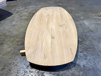 Eiken deens ovaal tafelblad 200 cm. - afbeelding 2 van  3