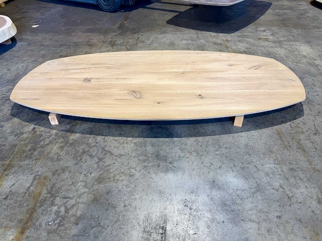 Eiken deens ovaal tafelblad 200 cm. - afbeelding 3 van  3
