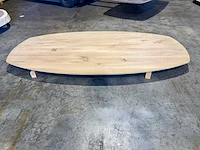 Eiken deens ovaal tafelblad 200 cm. - afbeelding 3 van  3