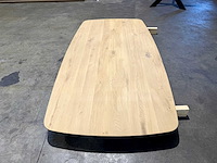 Eiken deens ovaal tafelblad 220 cm. - afbeelding 2 van  3