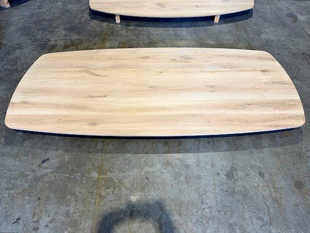 Eiken deens ovaal tafelblad 220 cm. - afbeelding 1 van  3