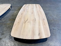 Eiken deens ovaal tafelblad 220 cm. - afbeelding 2 van  3