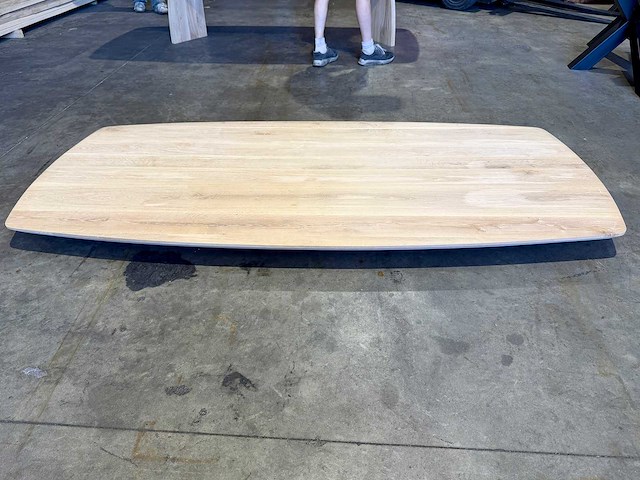 Eiken deens ovaal tafelblad 240 cm. - afbeelding 3 van  3
