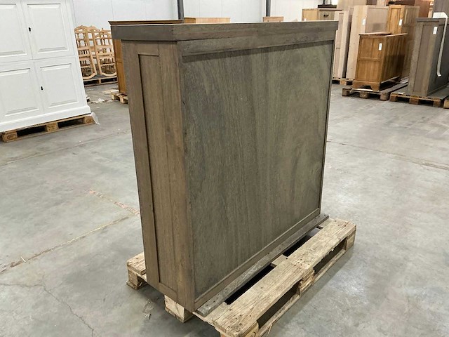Eiken displaykast 120,5x124,5x35,5cm - afbeelding 5 van  7