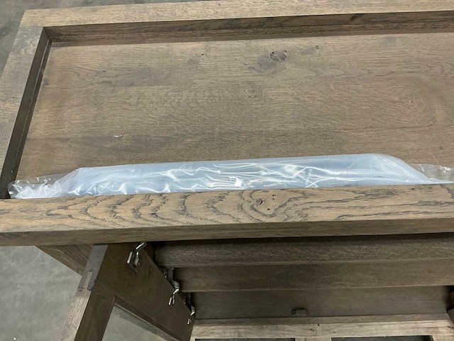 Eiken displaykast 120,5x124,5x35,5cm - afbeelding 7 van  7