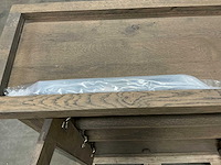 Eiken displaykast 120,5x124,5x35,5cm - afbeelding 7 van  7