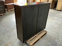 Eiken displaykast 134x154x40cm - afbeelding 5 van  6
