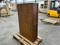 Eiken displaykast 143x88,5x30,5cm - afbeelding 4 van  6