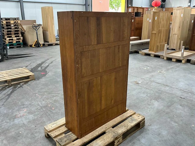 Eiken displaykast 143x88,5x30,5cm - afbeelding 5 van  6