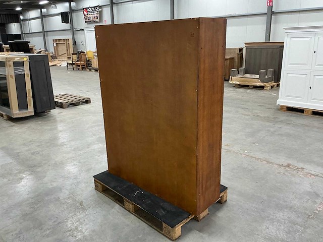 Eiken displaykast 156,5x121,5x36,5cm - afbeelding 4 van  6