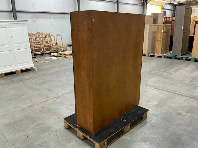 Eiken displaykast 156,5x121,5x36,5cm - afbeelding 5 van  6
