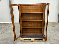 Eiken displaykast 156,5x121,5x36,5cm - afbeelding 6 van  6