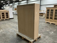 Eiken displaykast of bovenkast 156x121,5x36,5cm - afbeelding 4 van  6
