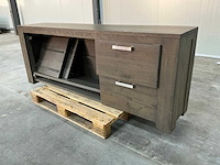 Eiken dressoir kast 78x205x44cm
