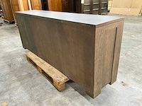 Eiken dressoir kast 78x205x44cm - afbeelding 4 van  6
