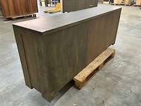 Eiken dressoir kast 78x205x44cm - afbeelding 5 van  6