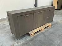 Eiken dressoir kast 78x205x44cm - afbeelding 3 van  7
