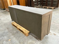 Eiken dressoir kast 78x205x44cm - afbeelding 4 van  5
