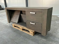 Eiken dressoir kast 78x205x44cm