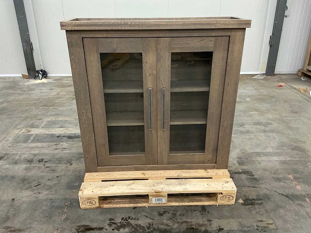 Eiken dressoir of opzetkast 120,5x124,5x35,5cm - afbeelding 2 van  6