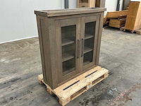 Eiken dressoir of opzetkast 120,5x124,5x35,5cm - afbeelding 3 van  6