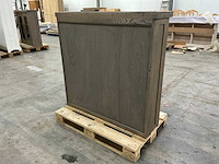 Eiken dressoir of opzetkast 120,5x124,5x35,5cm - afbeelding 4 van  6