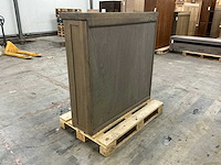 Eiken dressoir of opzetkast 120,5x124,5x35,5cm - afbeelding 5 van  6